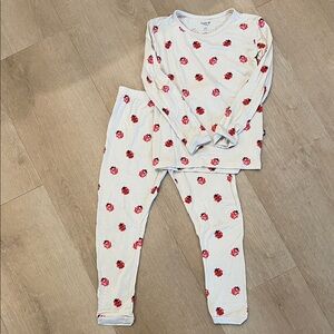 Kyte BABY White and Red Kids Pajamas